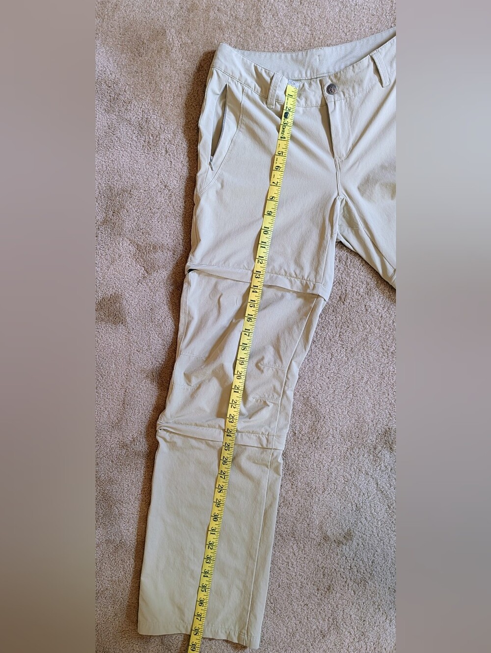 REI Convertible Three In One Hiking Outdoor Pants Khaki Articulated Knee 4 - Picture 12 of 12